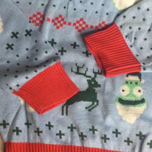 Hulu unique holiday sweater Pickle Rick SOLAR OPPOSITES - Picture 5 of 8